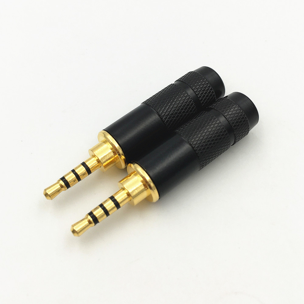 2.5mm 4 Pole Stereo Male Plug Solder DIY Connector