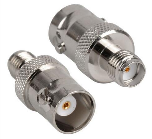 BNC female jack to SMA female RF connector straigh