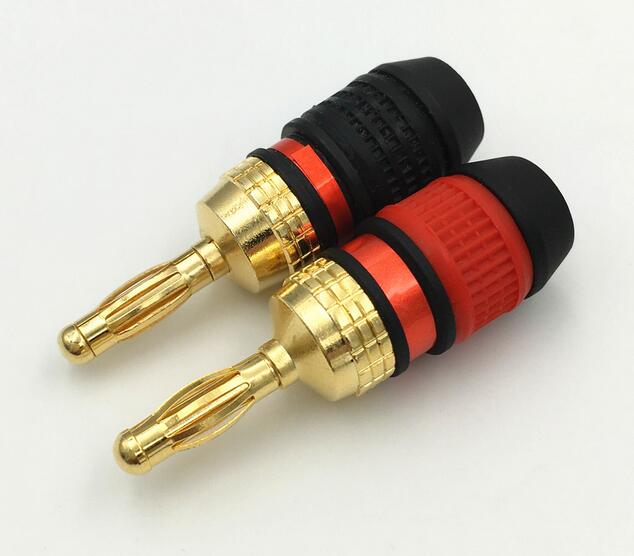 High Quality Gold Plated 4mm Banana Speaker Plug s