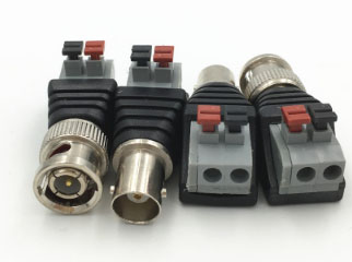 BNC Male Crimp Terminals Cables for CCTV Video