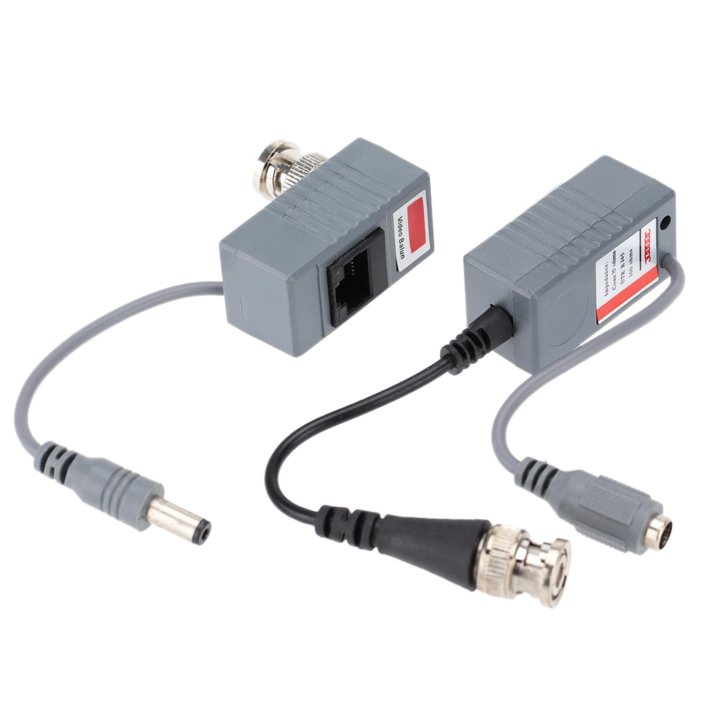 Coax CAT5 Camera CCTV Passive BNC Video Balun To U