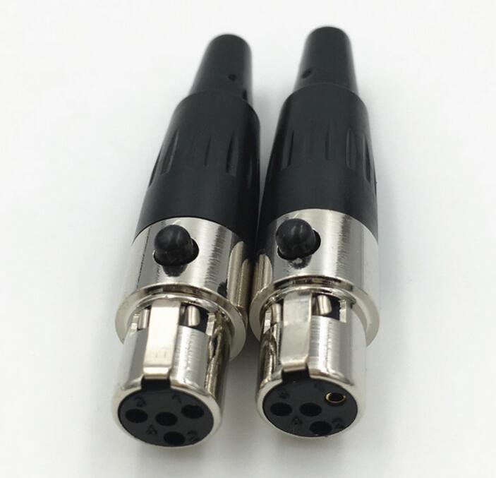 Mini XLR 4 Pin Female Plug