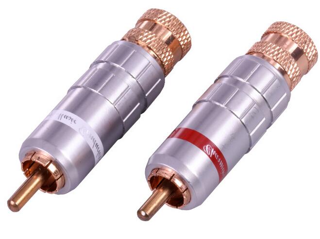 Luxury New Design RCA Male Plug Wire Connector