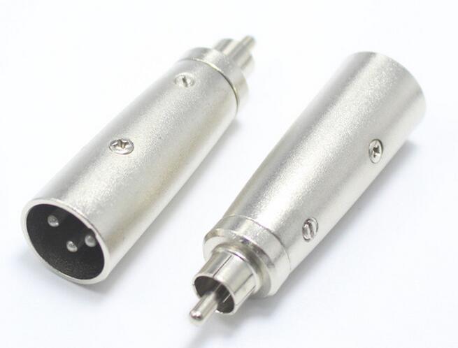 RCA Female jack to XLR 3Pin Male Plug