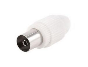 TV FM Cable Female Coax Plug