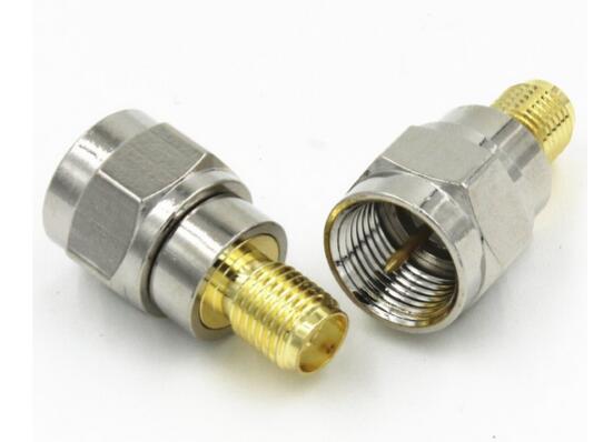 COPPER F Type male plug to SMA female Plug Straigh