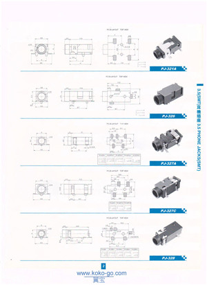 3.5 Phone jacks（SMT)