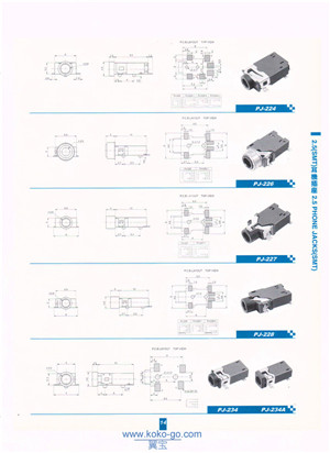 2.5 Phone jacks（SMT)