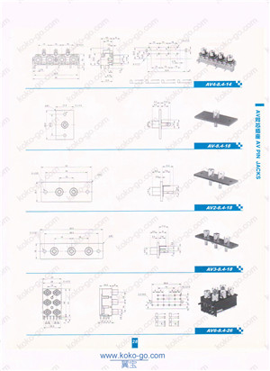 AV pin jacks