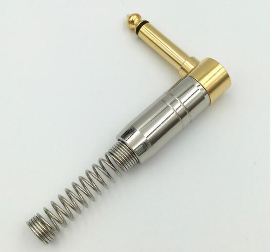 6.35mm Right Angle Mono Male Audio Jack