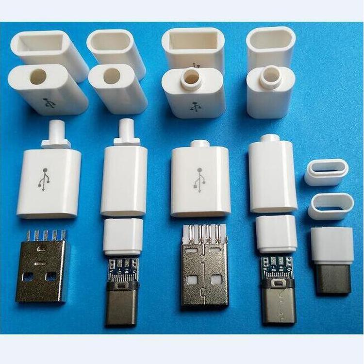 USB A male plastic USB3.1TYPE-C plastic case