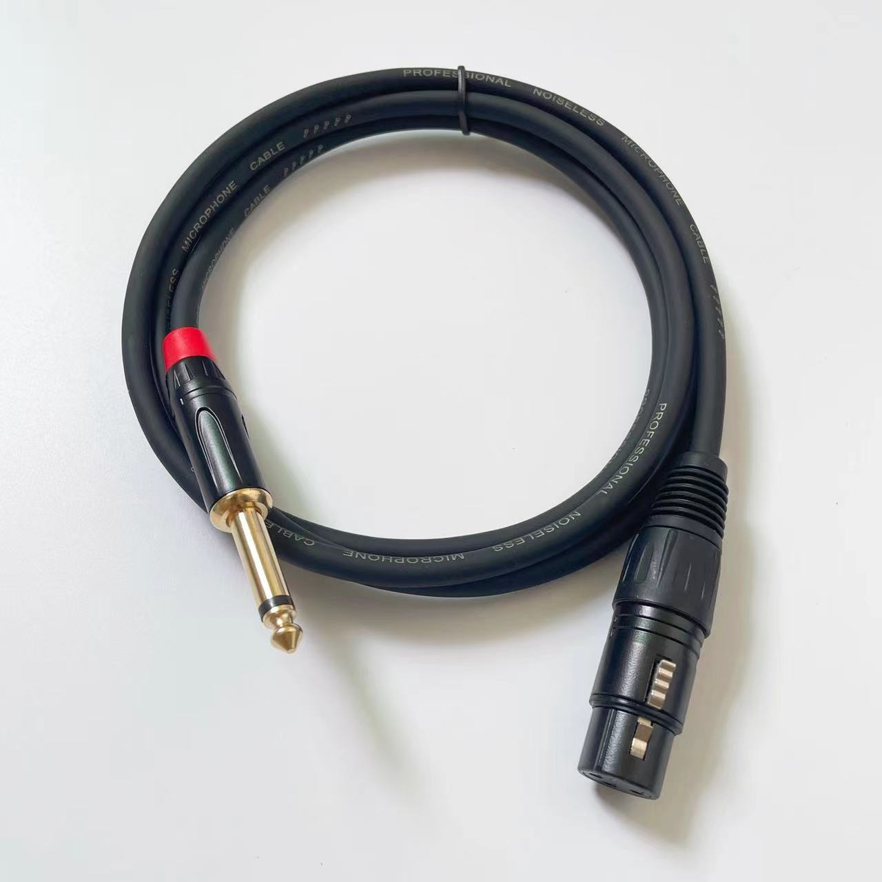 6.5mm dual core to Canon male and female microphon