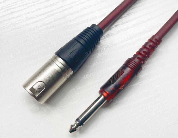 Two core 6.35 pair Canon male microphone mixing co