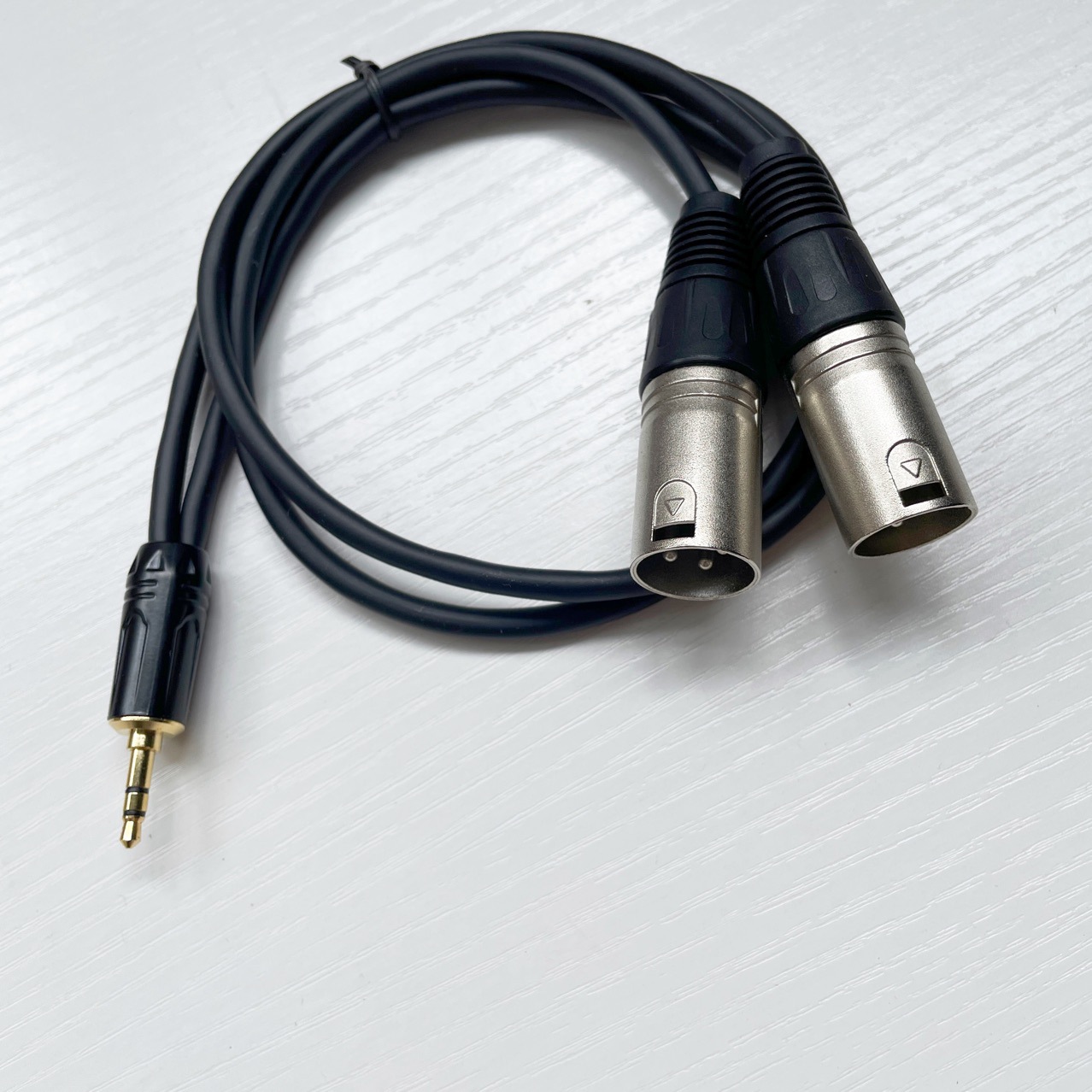 3.5mm 1/2 conversion dual XLR cable, 3.5 pairs of