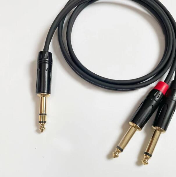 6.35 dual tone large three core to large two core